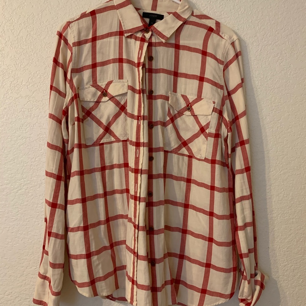 J. Crew light flannel